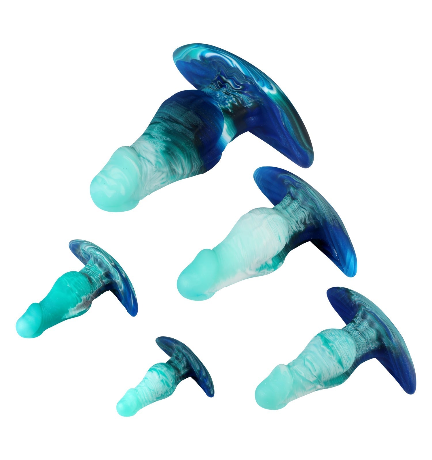 Kit Plug Anal Fantasy Knot Dégradé En Silicone