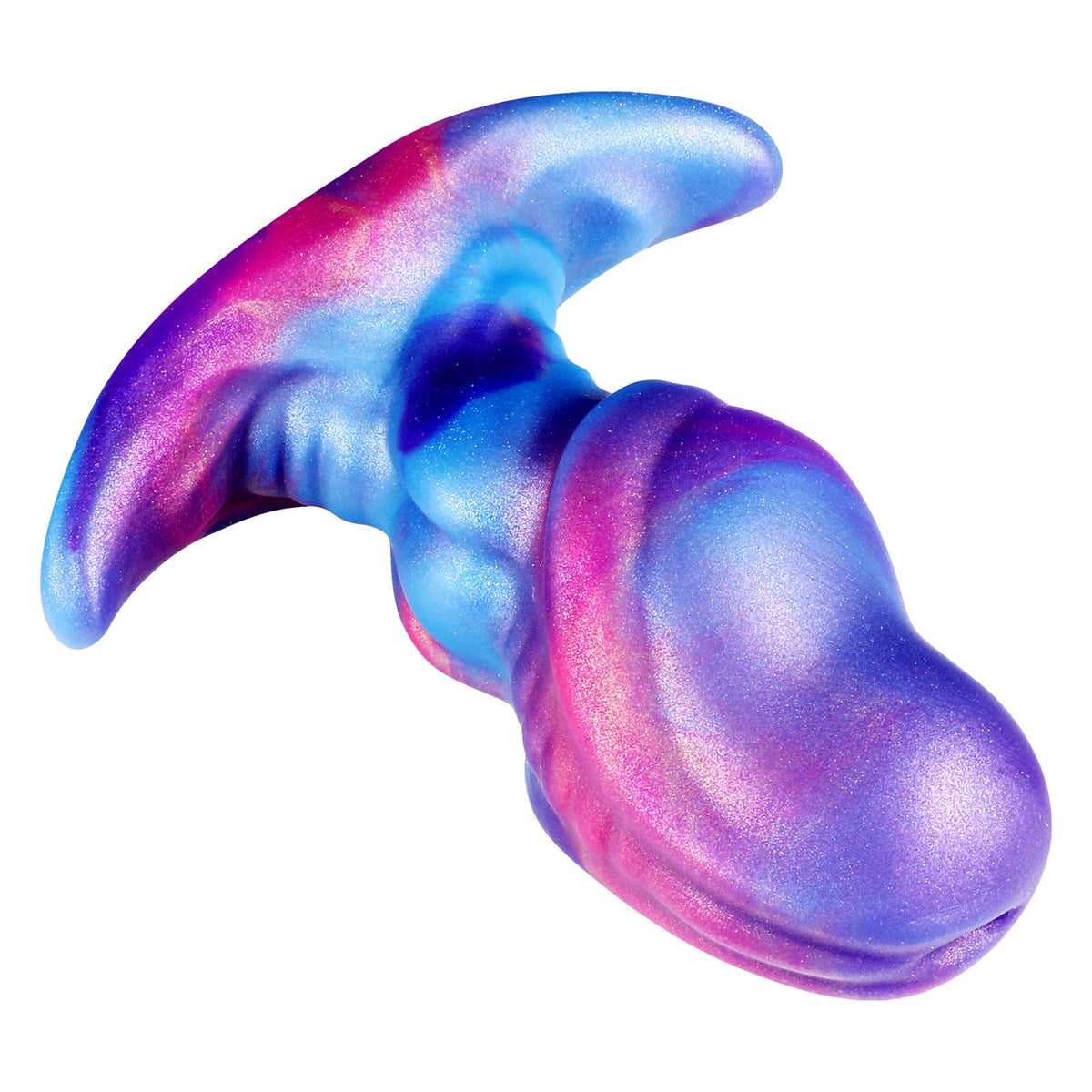 Plug Anal Queue d’Animal Fantasy Arc-en-Ciel en Silicone