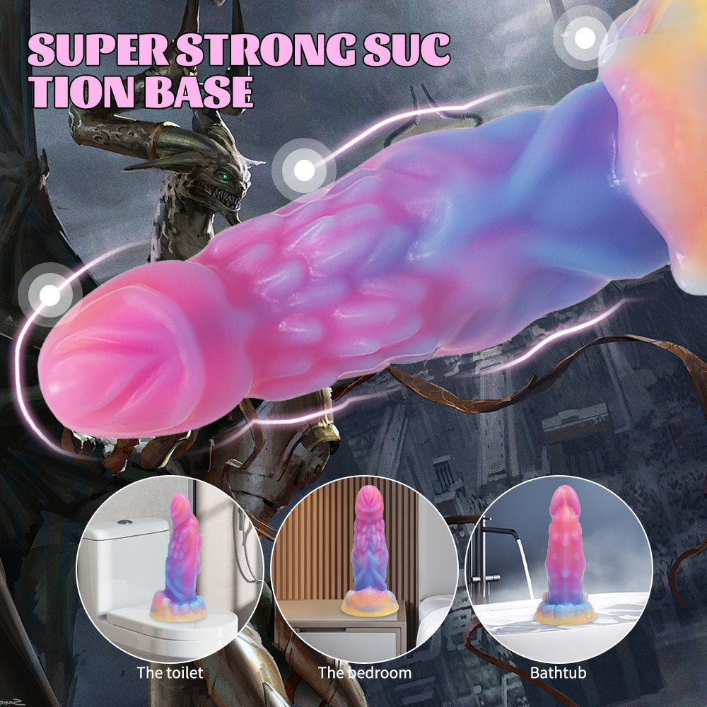 15,2 cm Fantasy Lumineux Silicone Gode Dragon