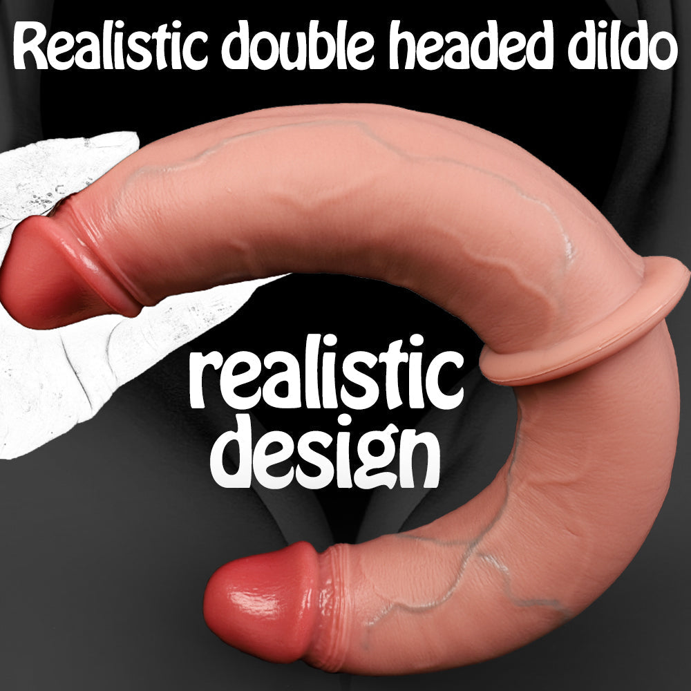 Gode Double Réaliste XXL en Silicone 40 cm