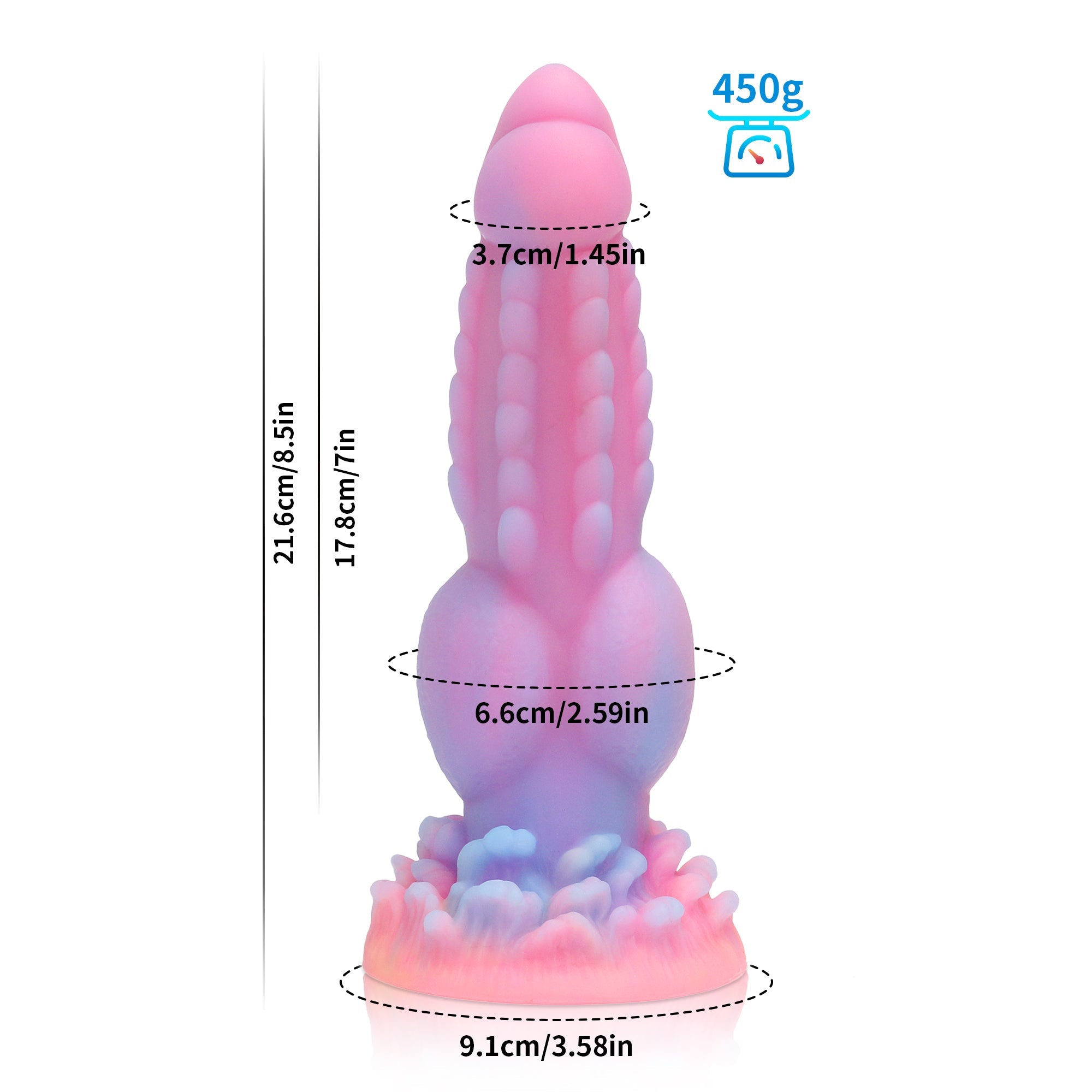 Gode Dragon Fantasy Lumineux Avec Nœud