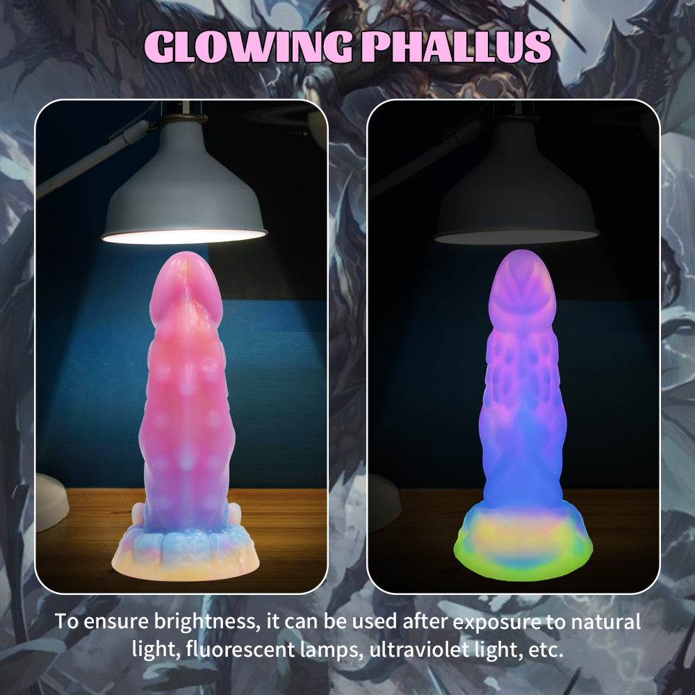 15,2 cm Fantasy Lumineux Silicone Gode Dragon