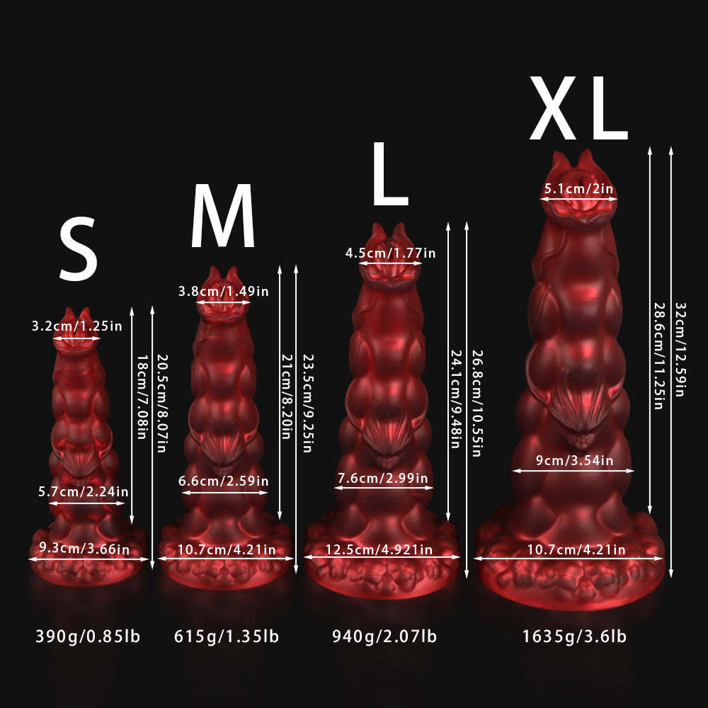 Gode Dragon XXL Rouge Silicone Fantasy