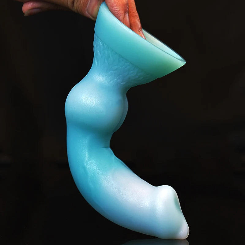 18,5 Cm Dégradé Veiné Fantasy Gode Chien