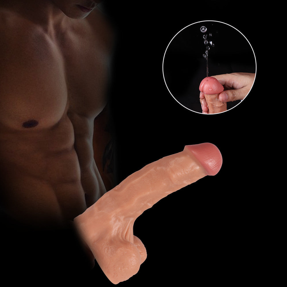18,5 Cm Gode Éjaculateur À Ventouse