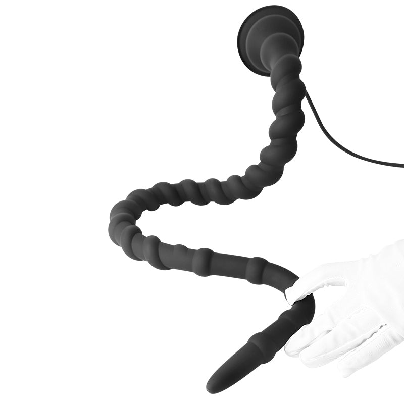 Noir Extra Long Silicone Plug Anal Gonflable