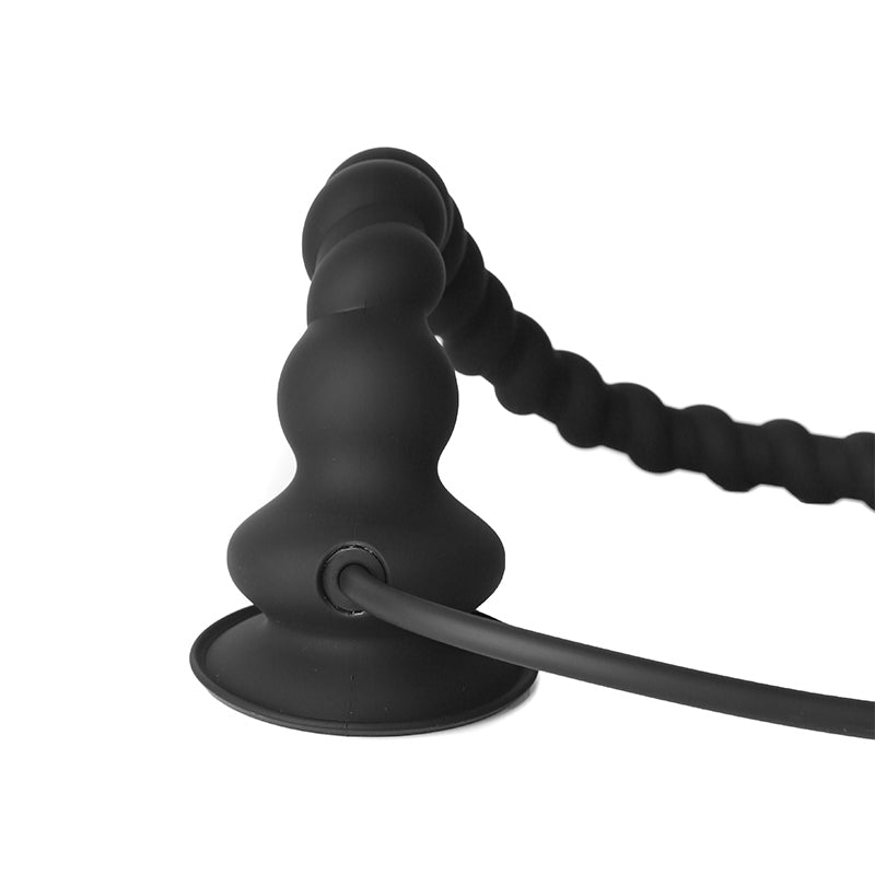 Noir Extra Long Silicone Plug Anal Gonflable