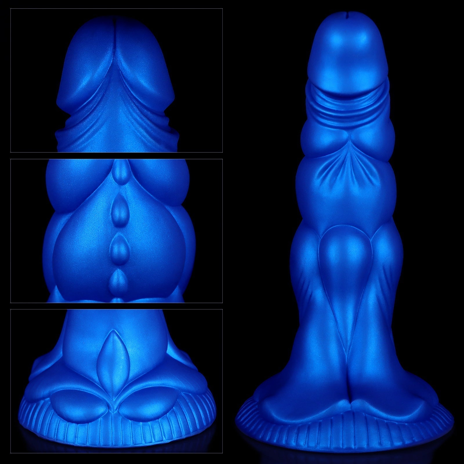 Gode Monstre Aquatique Courbé Point G en Silicone