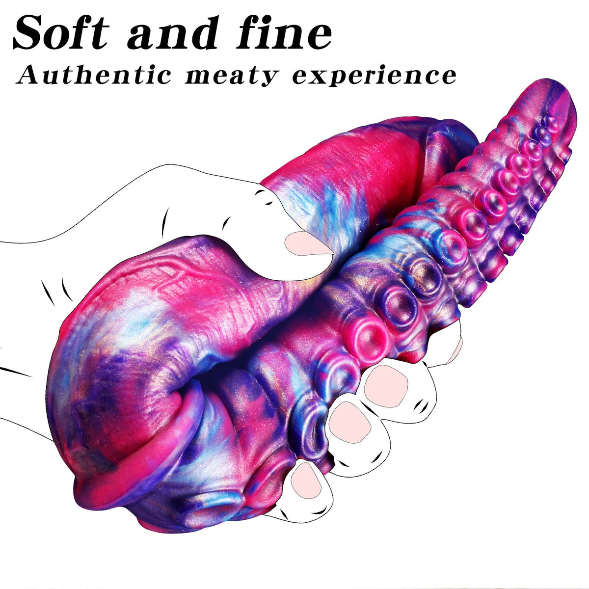 Double Gode Tentacule Fantasy en Silicone pour Lesbienne