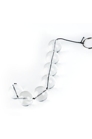 Perles Anales Débutant Transparent Chapelet Anal en Verre