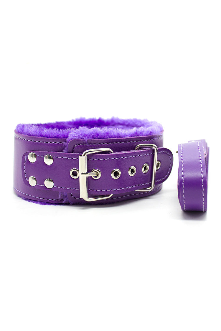 Violet Peluche 7 Pièces BDSM Bondage Kit