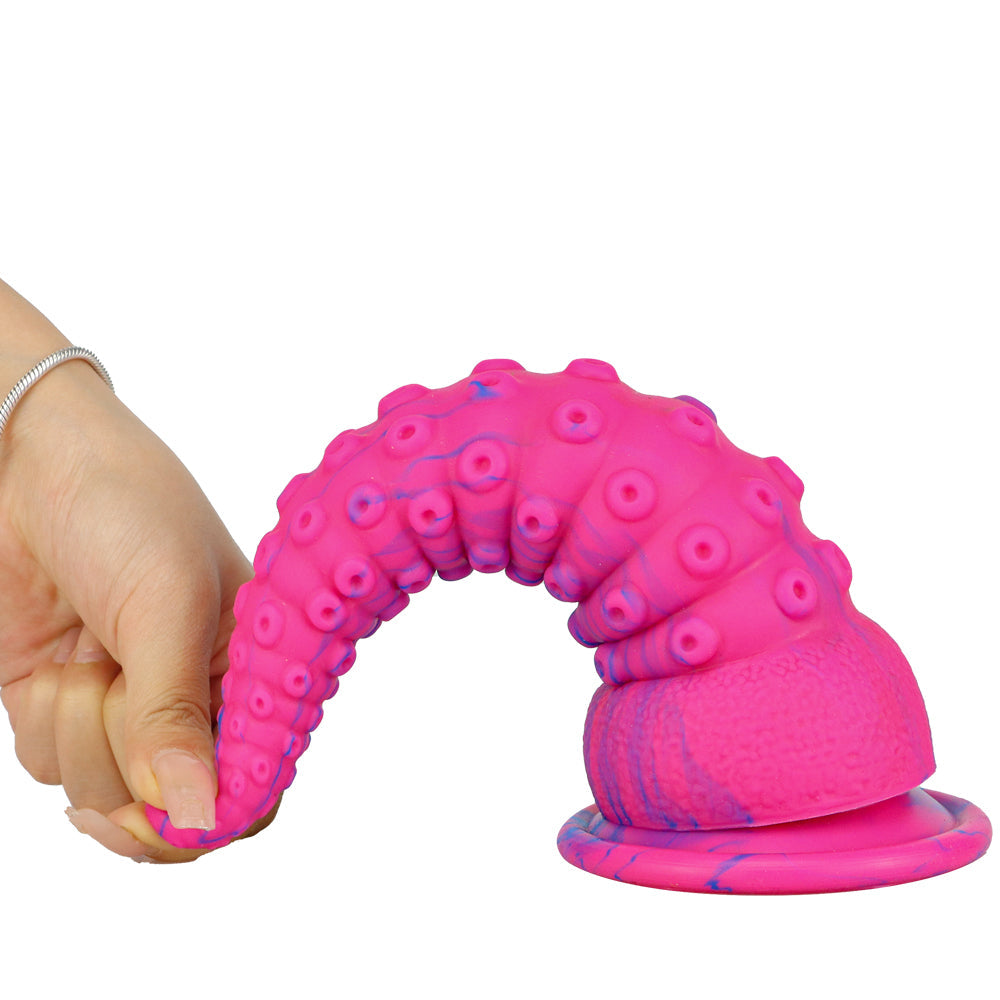 21 Cm Rose Gode Pieuvre À Ventouse