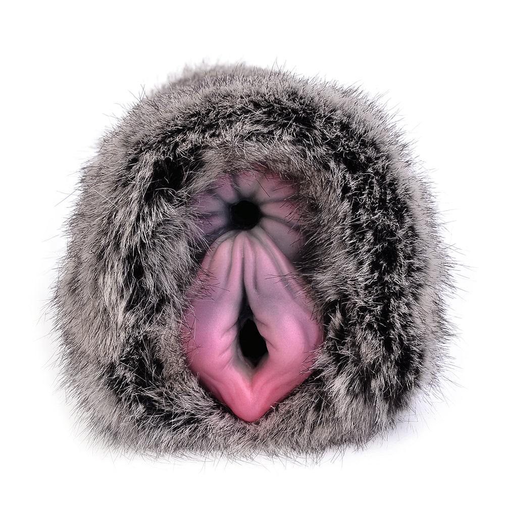 Masturbateur Homme Vache Animalier Double Entrée 16,5 cm