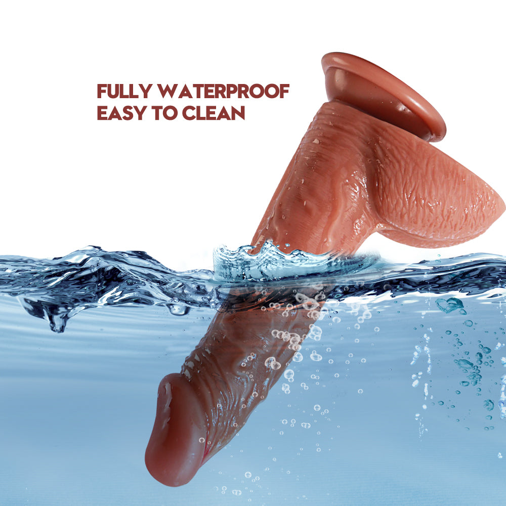 Gode Réaliste Silicone avec Ventouse 20 cm