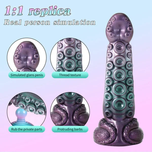 20,5 cm Fantasy Chauffant Vibrant Gode Tentacule
