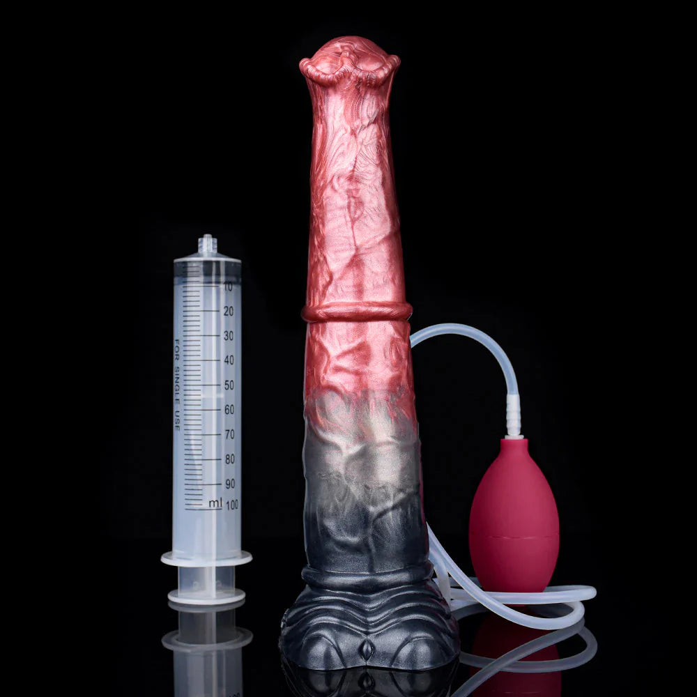 26,5 CM Fantasy Texturé Gode Cheval Éjaculateur