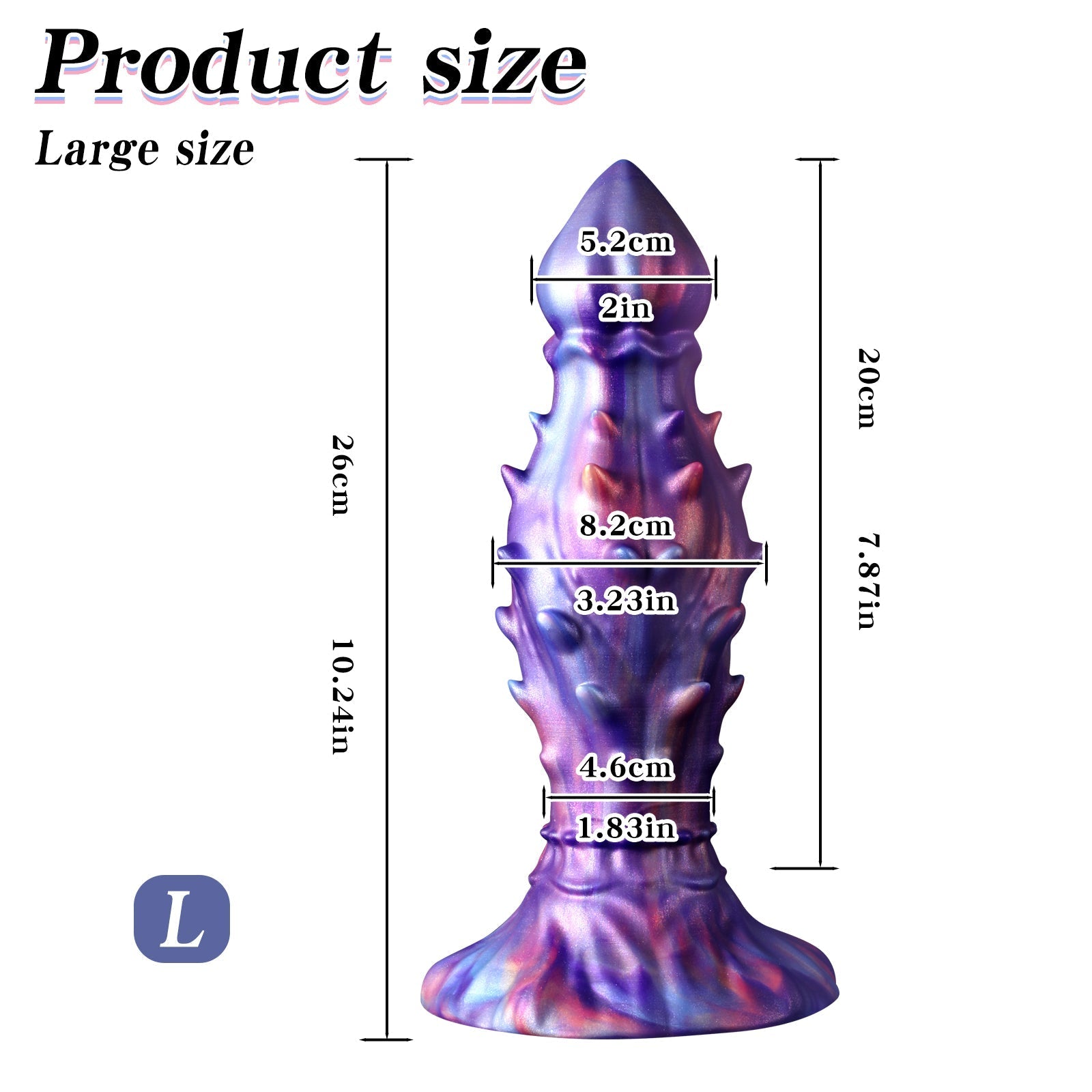 Fantaisie Pointes Gros Plug Anal Gonflable