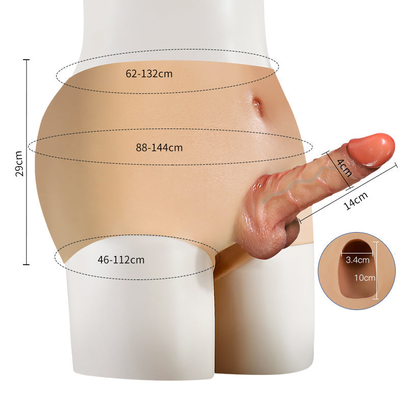 Culotte Gode Réaliste Creuse 12,7 cm