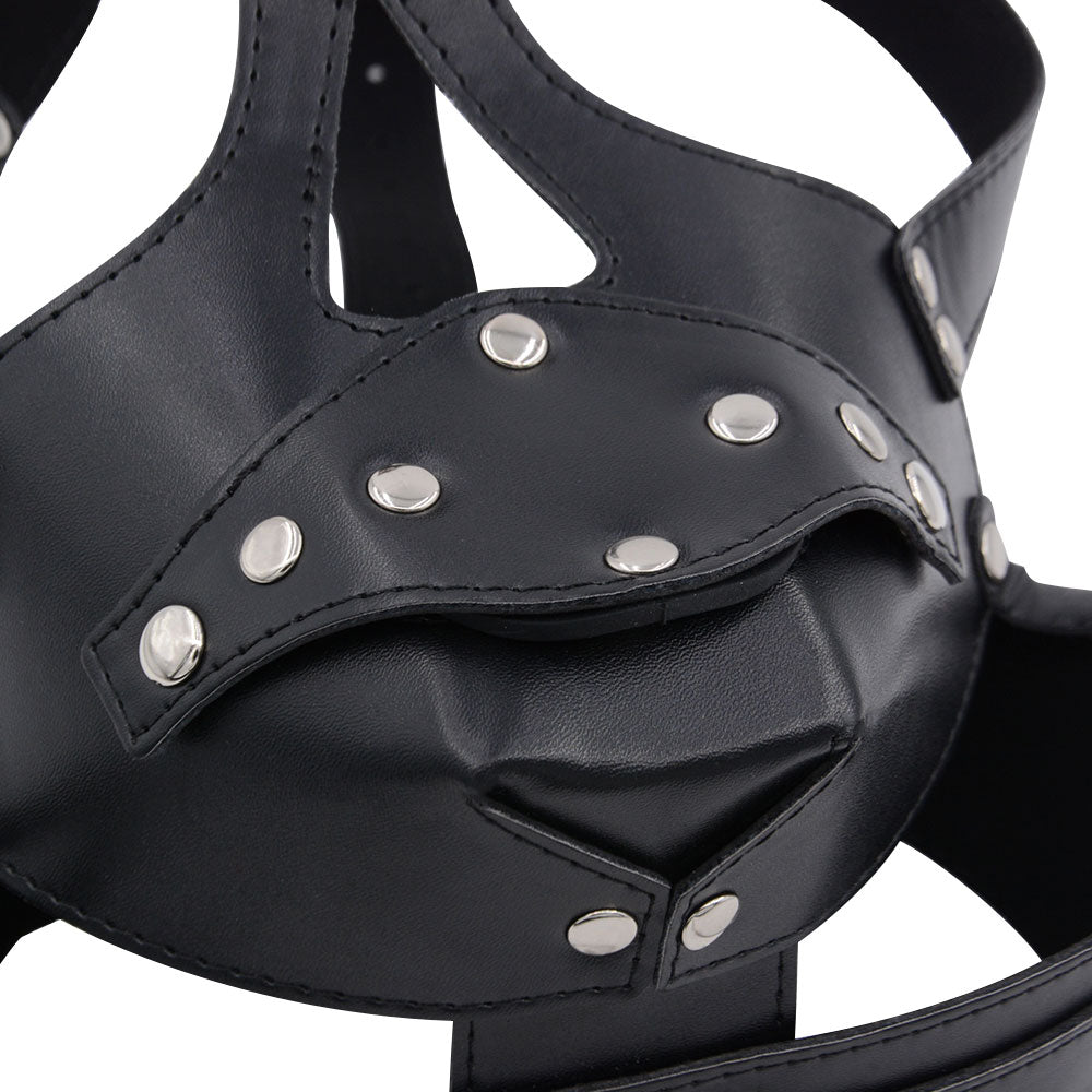 Masque Bâillon BDSM avec Gode Bondage