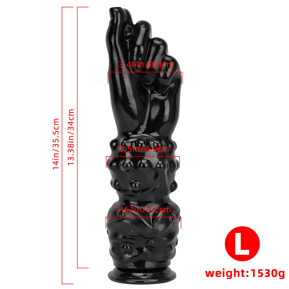 Gode Fisting Main Noir XXL 35,6 cm