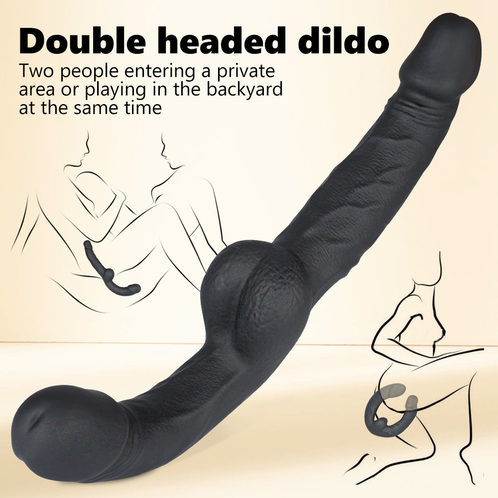 Souple Double Sans Harnais Gode Ceinture Realiste