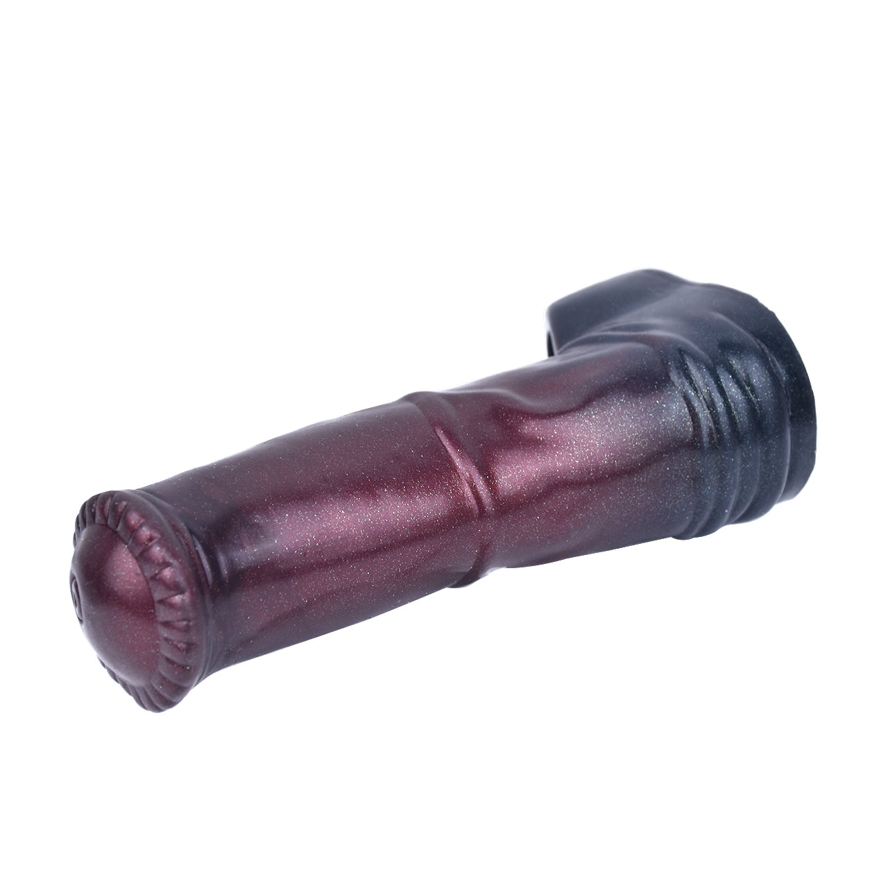 17,5 CM Noire Silicone Gaine à Pénis Cheval