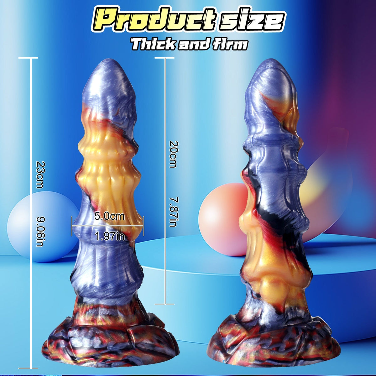 Gode Alien Fantasy à Va-et-Vient Vibrant 23 cm avec Télécommande