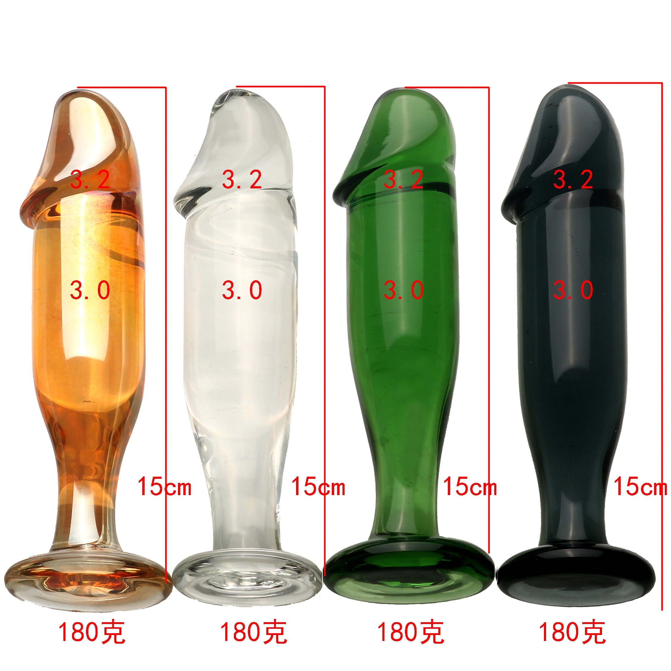 Gode Anal En Verre Lisse 13 cm Effet Pénis Réaliste