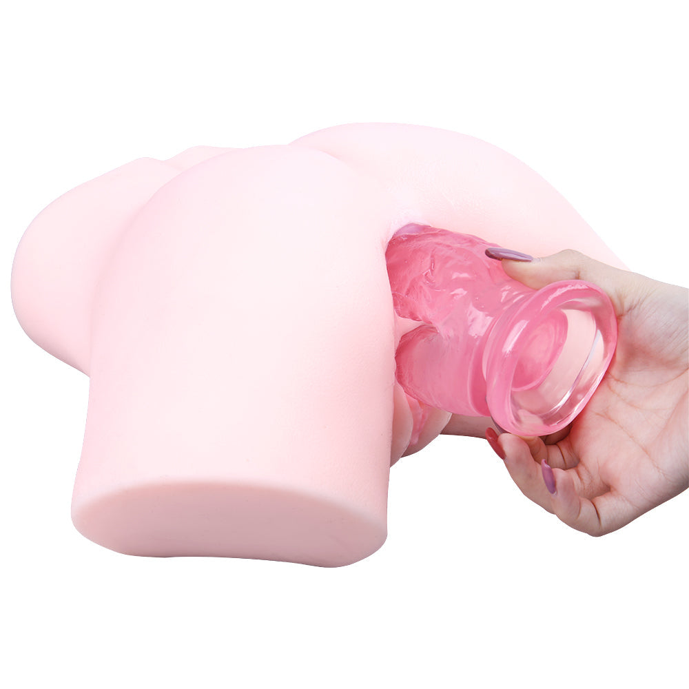 21 Cm Gode Double Pénétration Jelly Rose