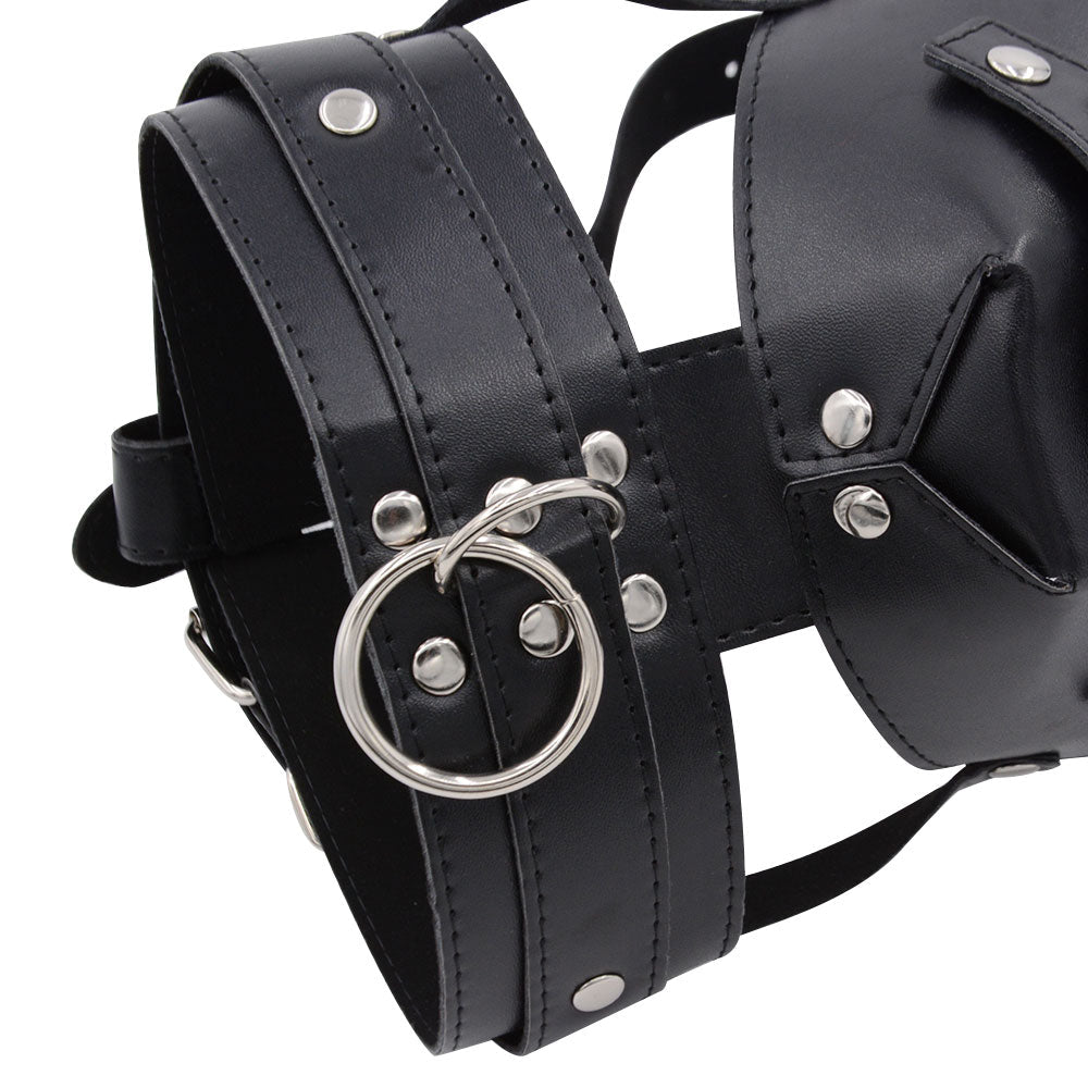 Masque Bâillon BDSM avec Gode Bondage