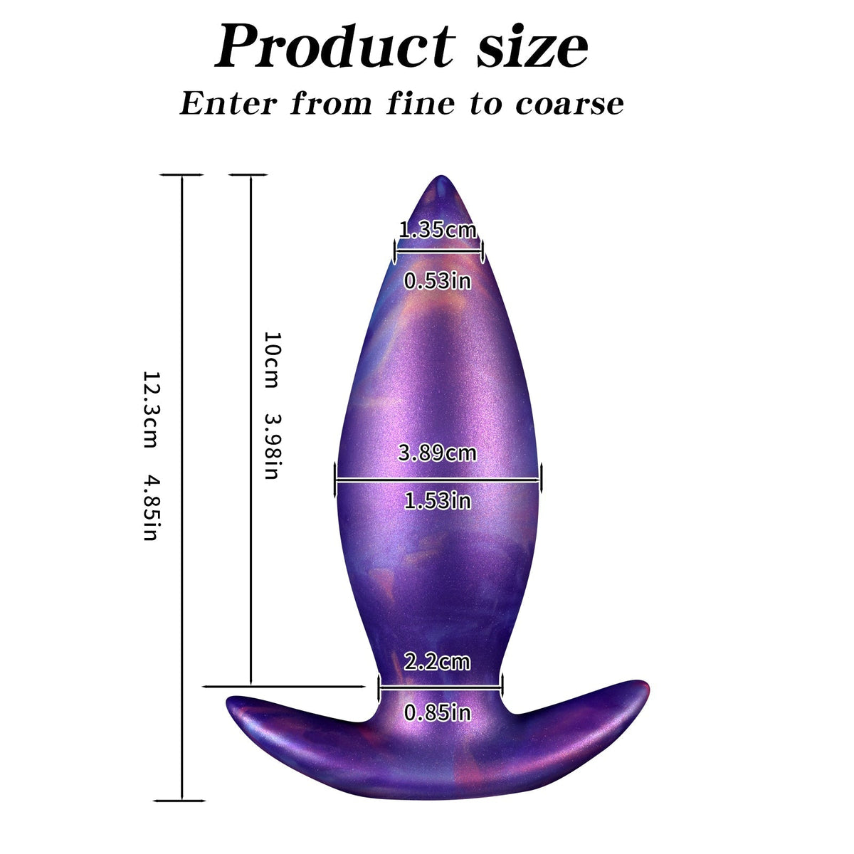 Kit de Plug Anaux en Silicone Violet Galaxy