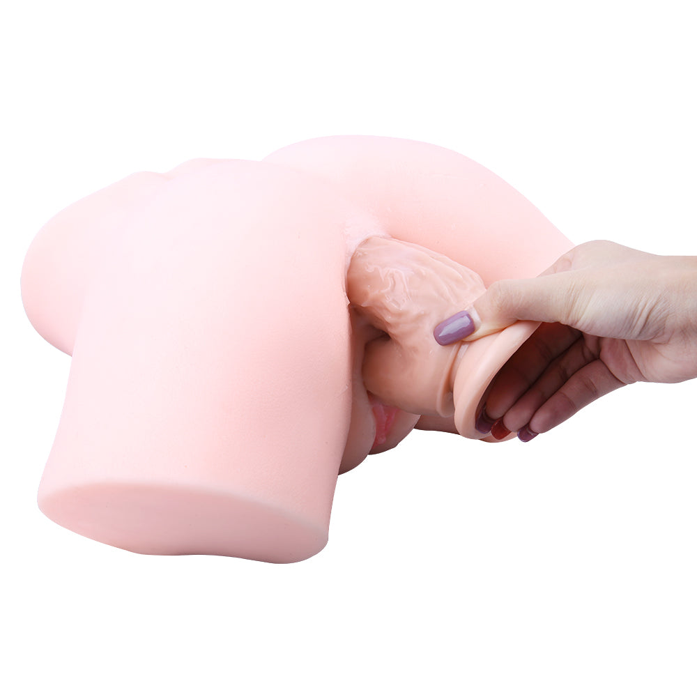 21 cm Réaliste Souple Silicone Gode Double Pénétration