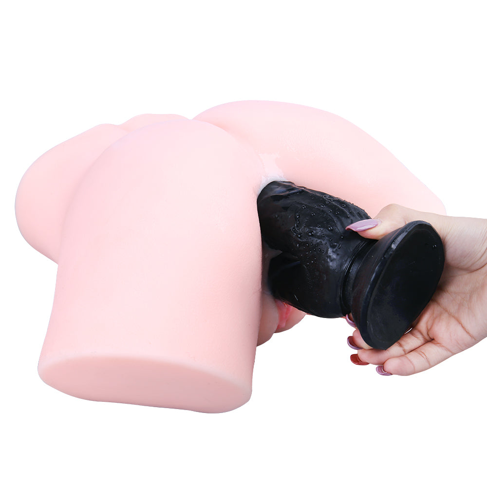 Gode pour Double Pénétration Noir Réaliste 21 cm