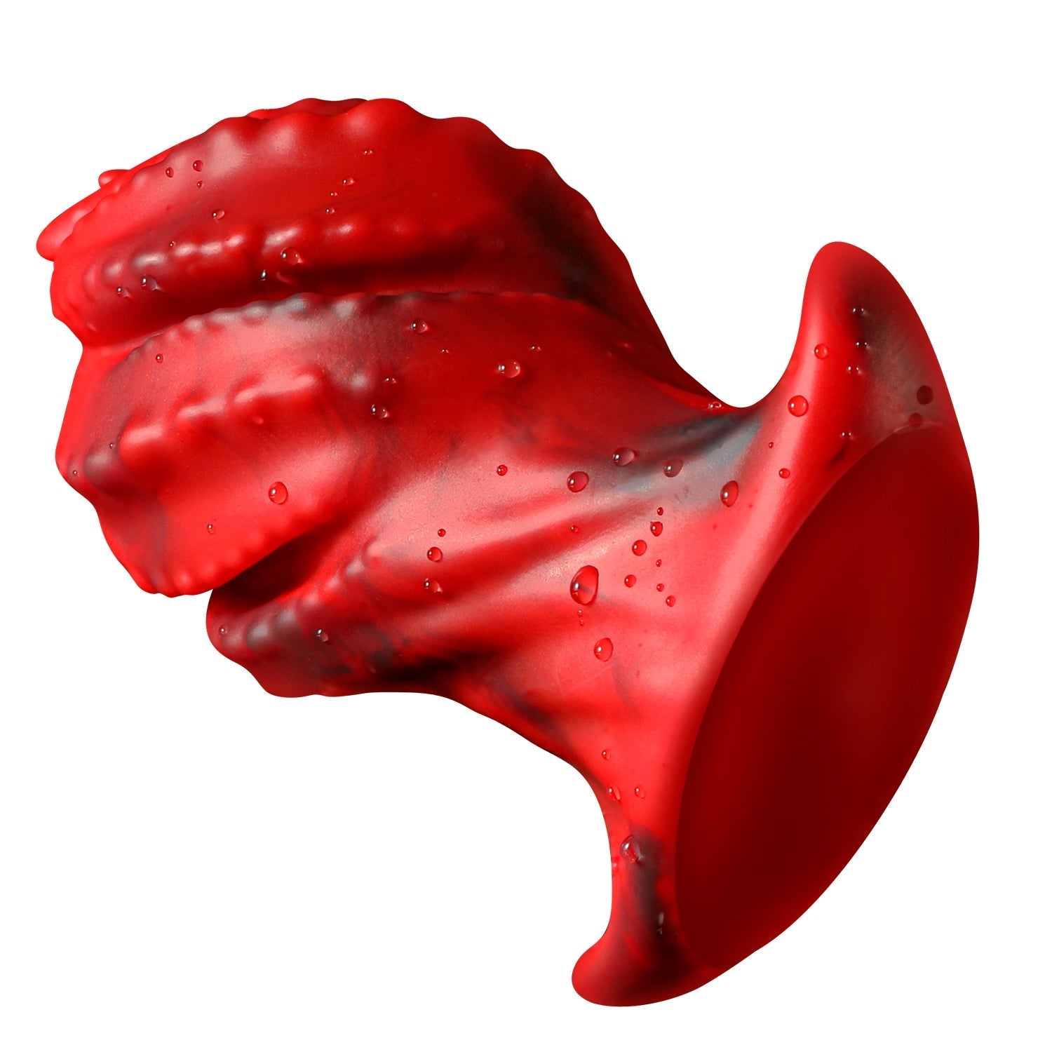 16 Cm Gros Plug Anal En Silicone Rouge Fileté
