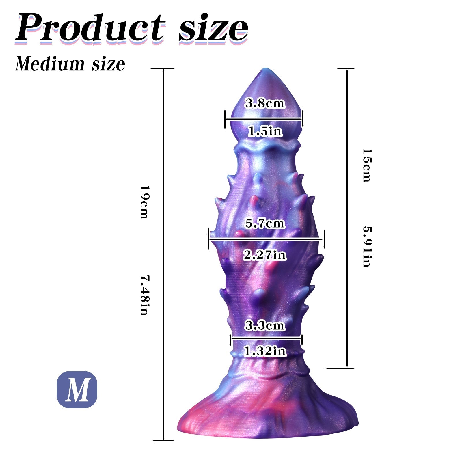 Fantaisie Pointes Gros Plug Anal Gonflable