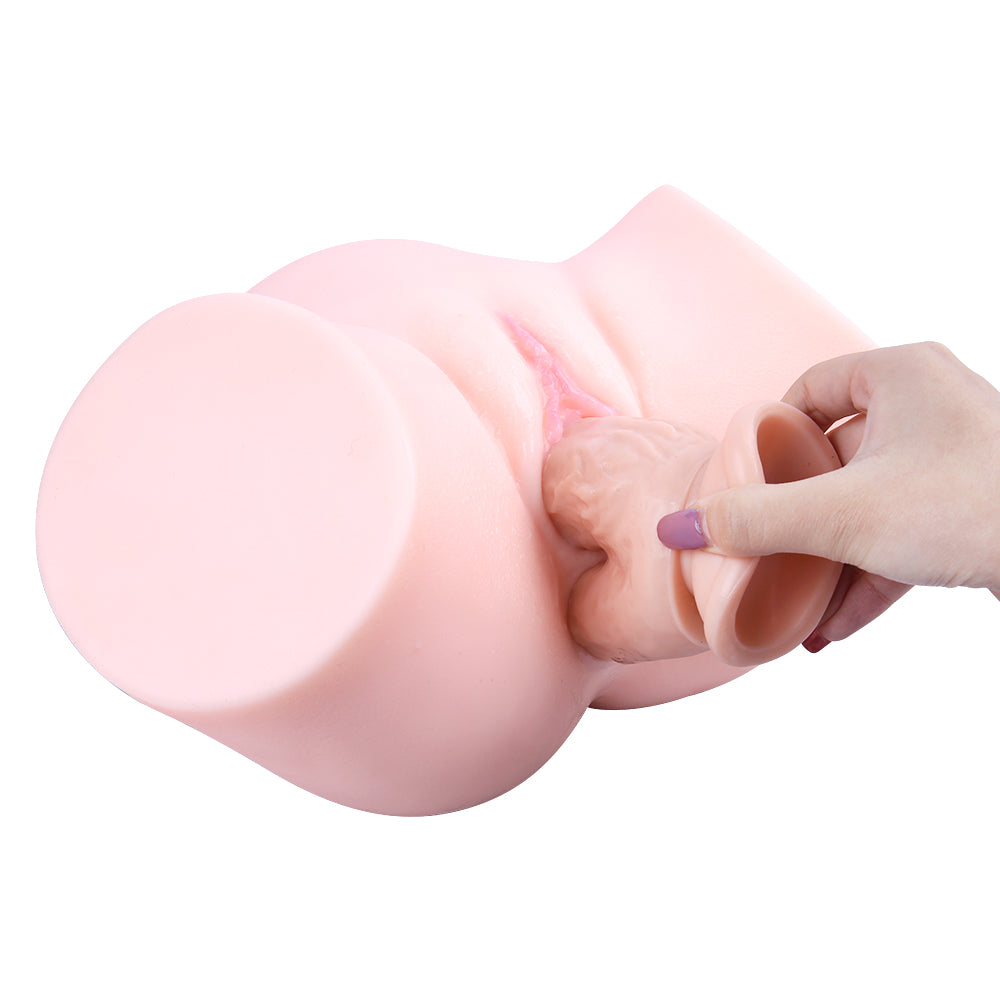 21 cm Réaliste Souple Silicone Gode Double Pénétration
