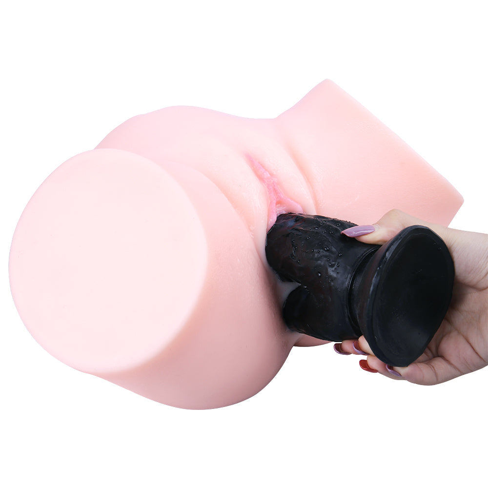 Gode pour Double Pénétration Noir Réaliste 21 cm