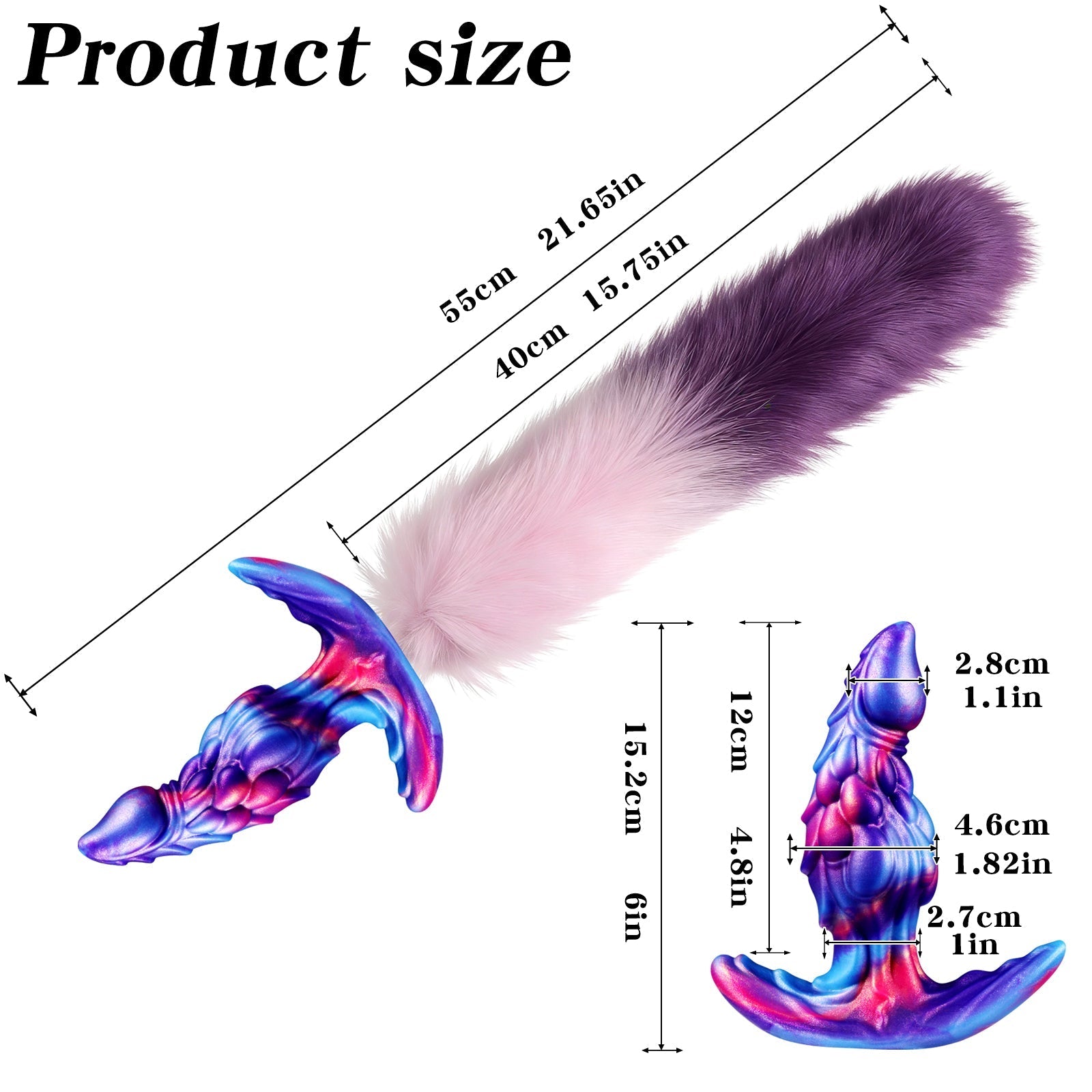 Jeux de Rôle Fantasy Dragon Plug Anal Queue