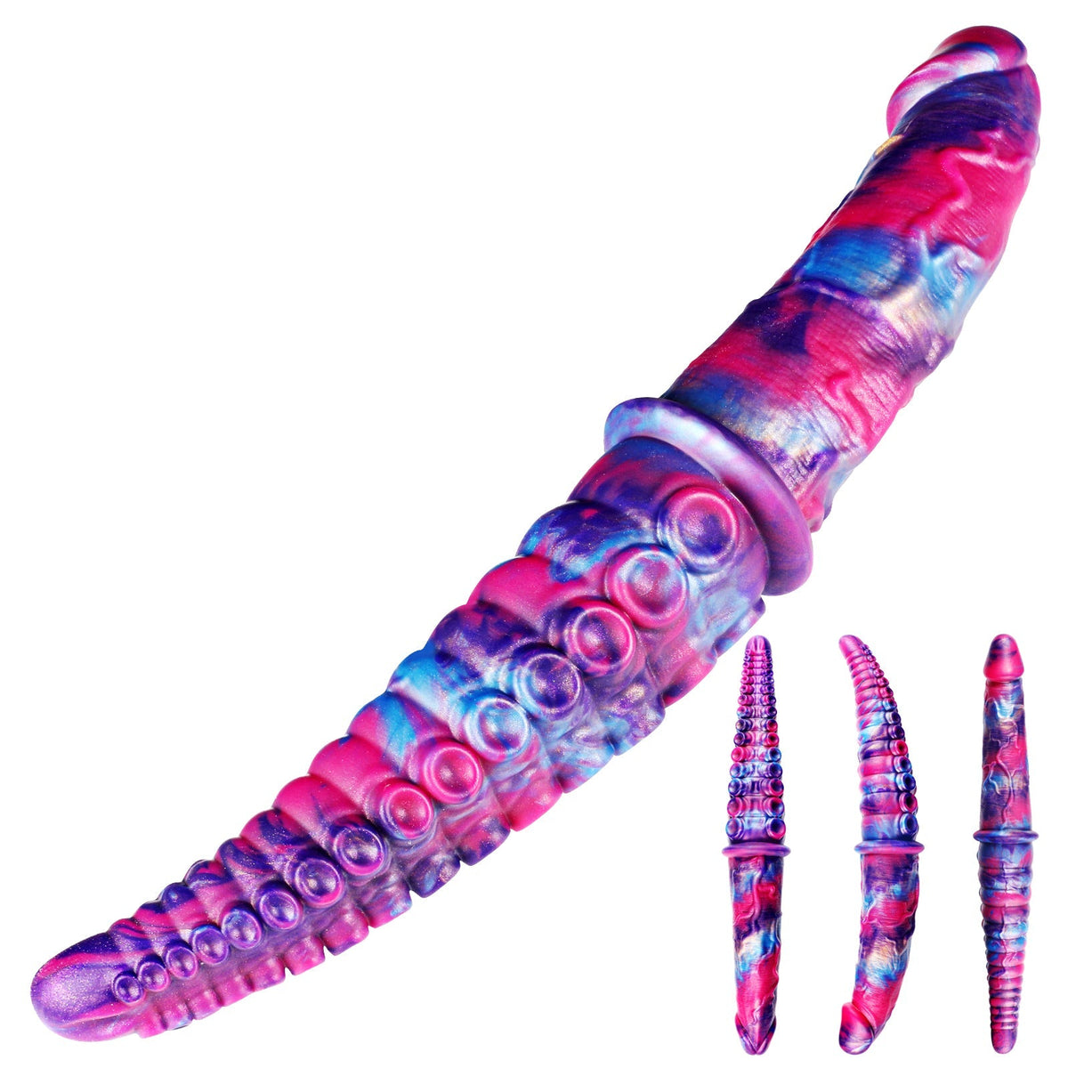 Double Gode Tentacule Fantasy en Silicone pour Lesbienne