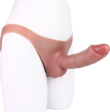 21 cm Creux Silicone Pantalon Gode Ceinture Réaliste
