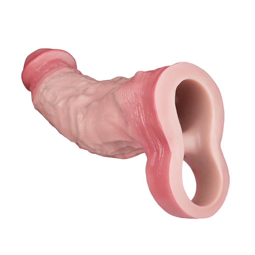 22,3 Cm Gaine Pénienne Vibrante Texturée Réaliste