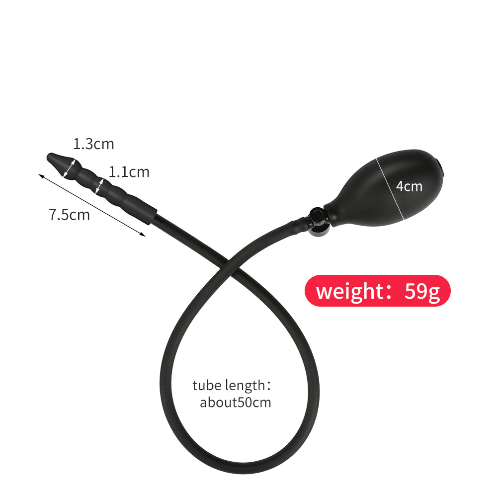 Silicone Réglable Double Plug Anal Gonflable
