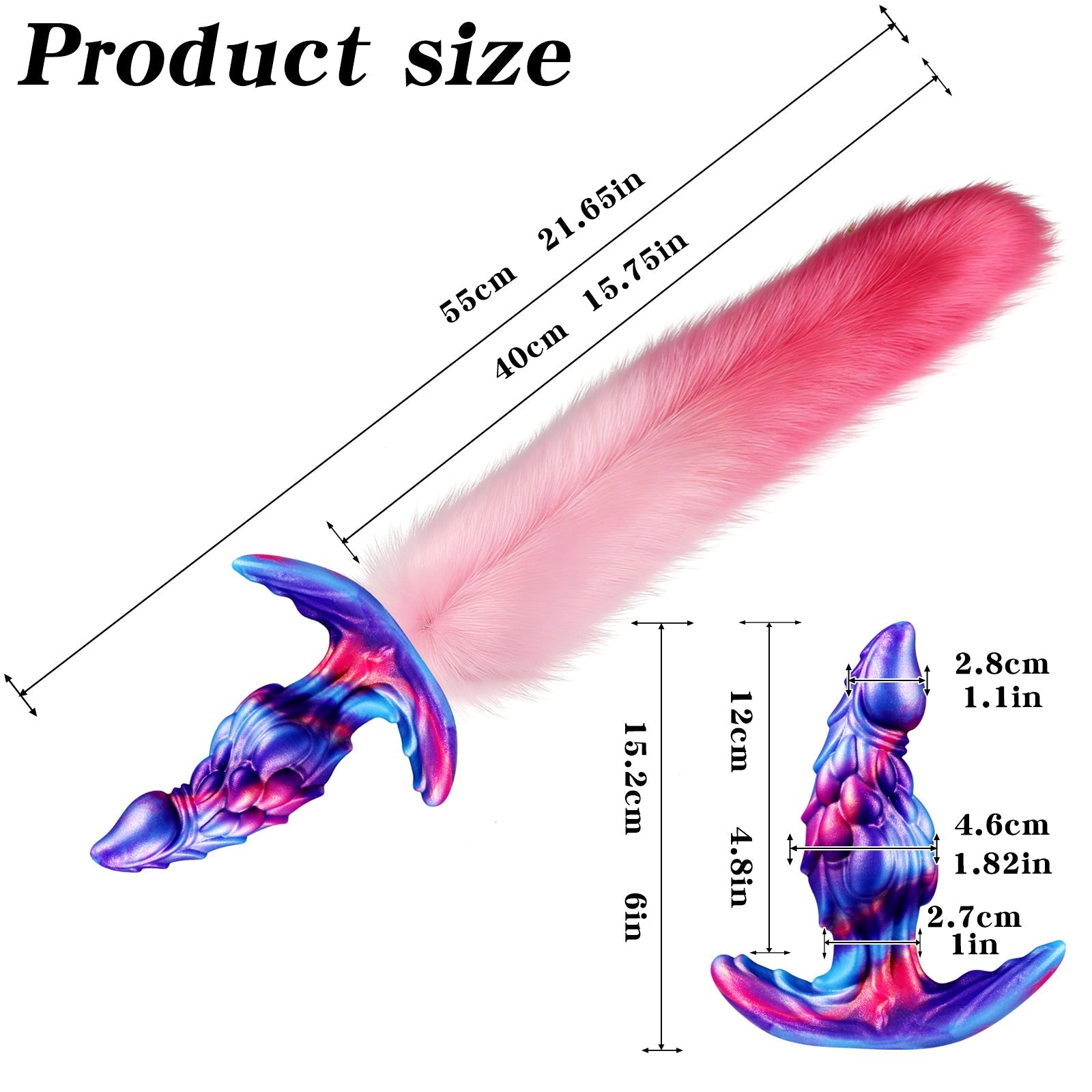Jeux de Rôle Fantasy Dragon Plug Anal Queue
