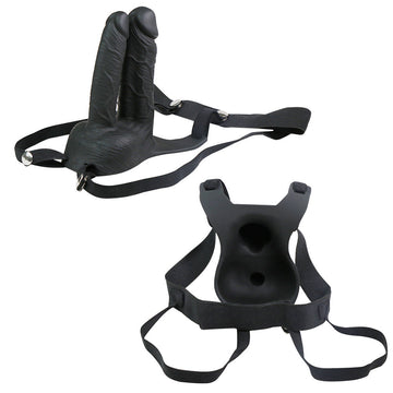 Gode Double Pénétration Vibrant Ceinture Creux