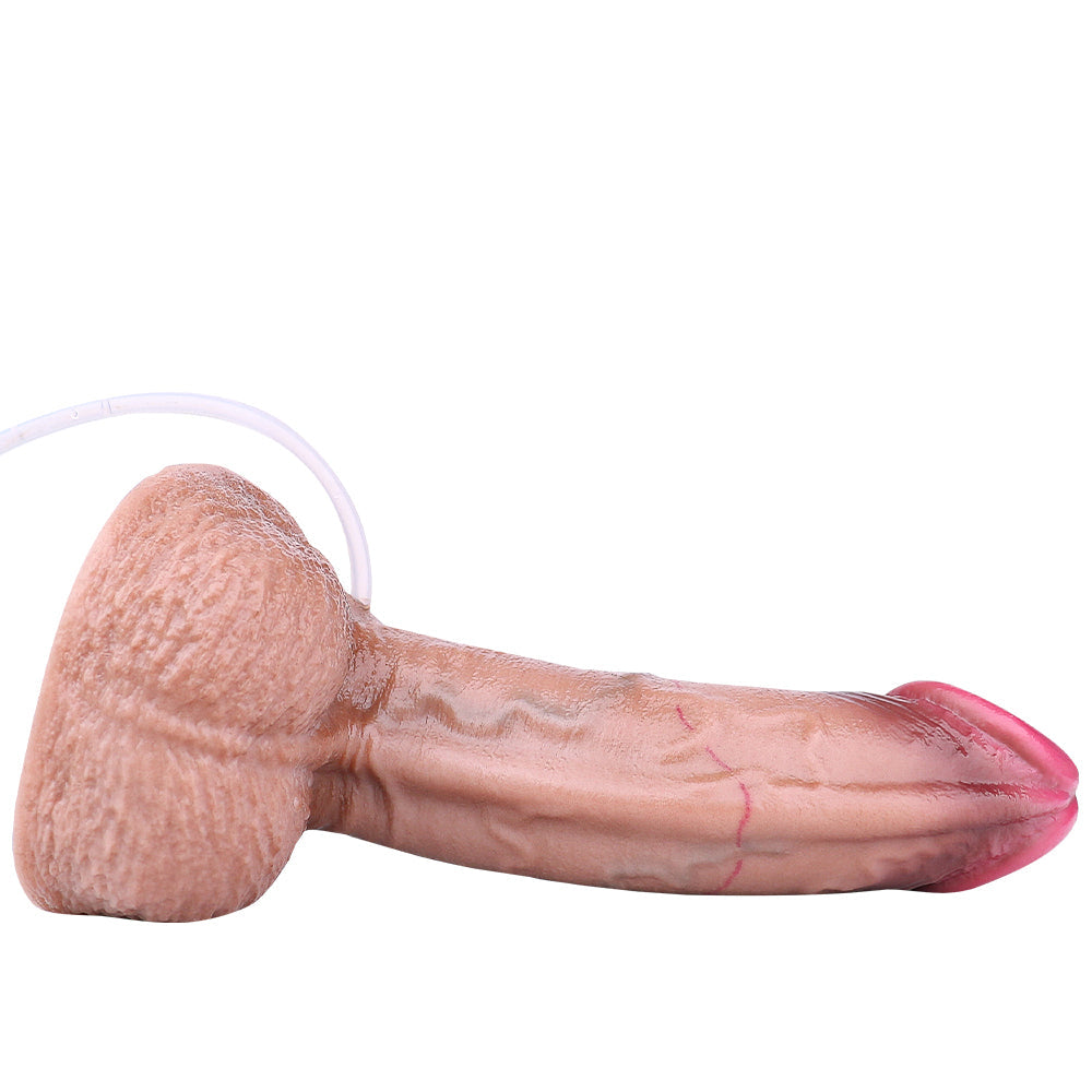 Gode Réaliste Double densité avec ejaculateur 18,4 cm