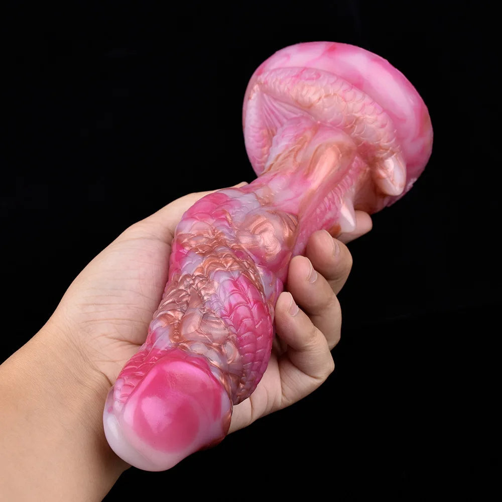 20.4 CM Rose Monstrueux Texturées Point G Gode Vibrant