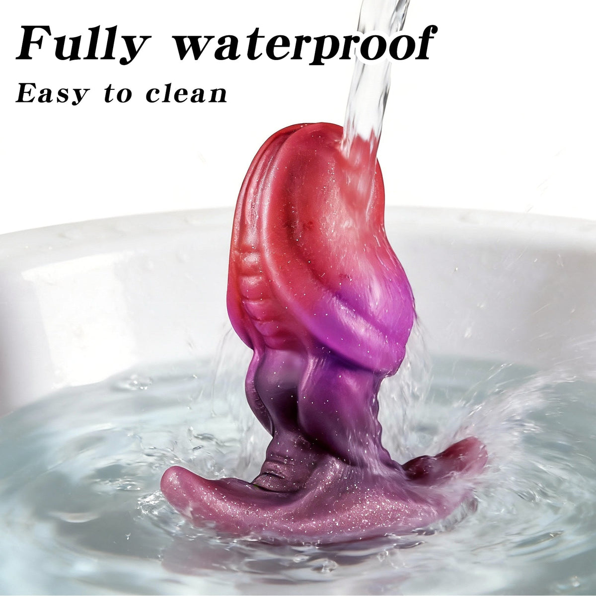Plug Anal Queue d’Animal Fantasy Arc-en-Ciel en Silicone