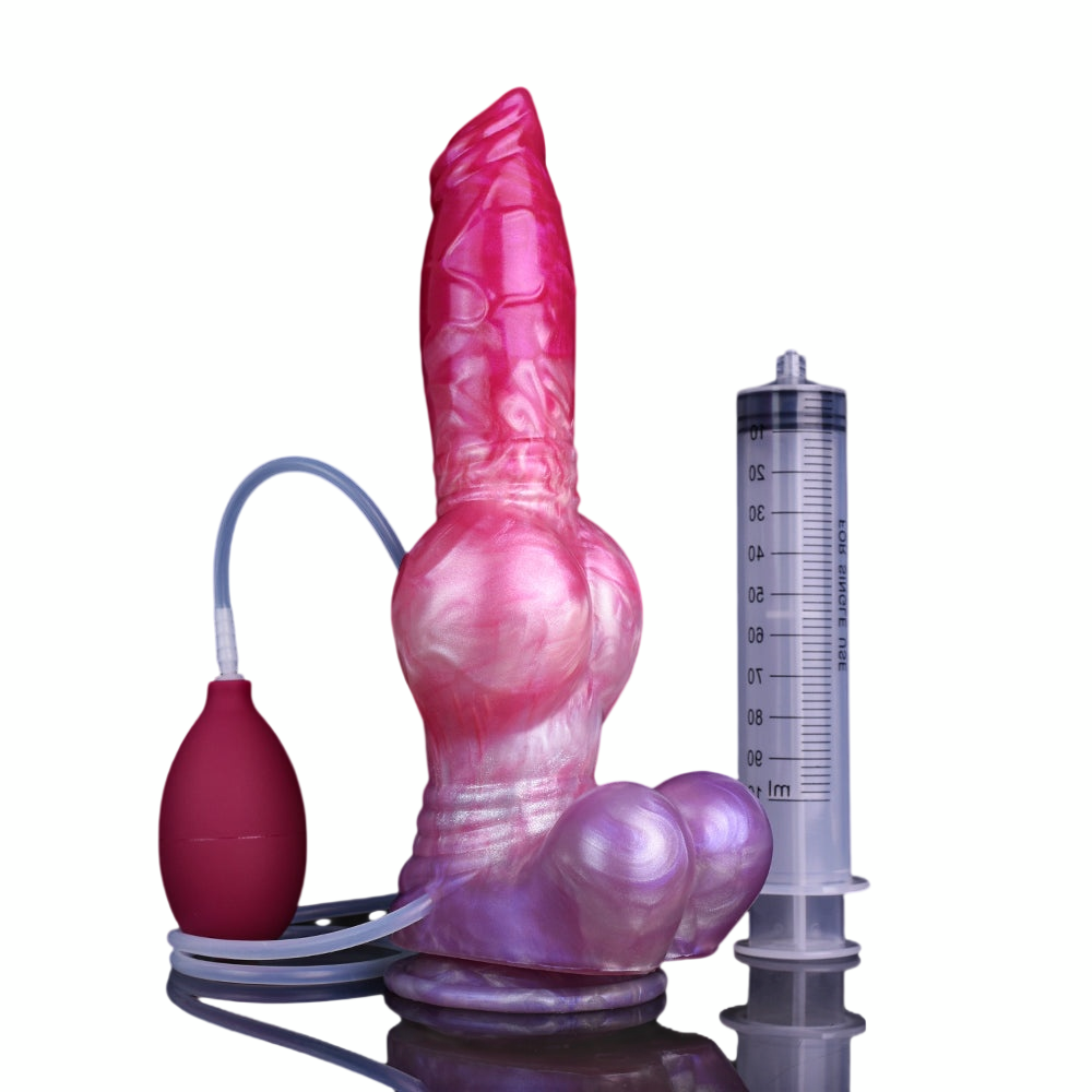 Gode Fantasy éjaculateur En Silicone 25 cm Avec Nœud