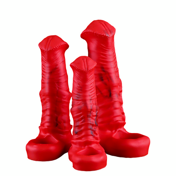 Gaines à Pénis BDSM Rouge Cheval Fantasy