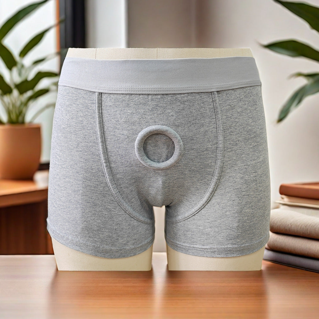 Boxer Harnais Strap-on Noir Avec O-ring Pour Packer